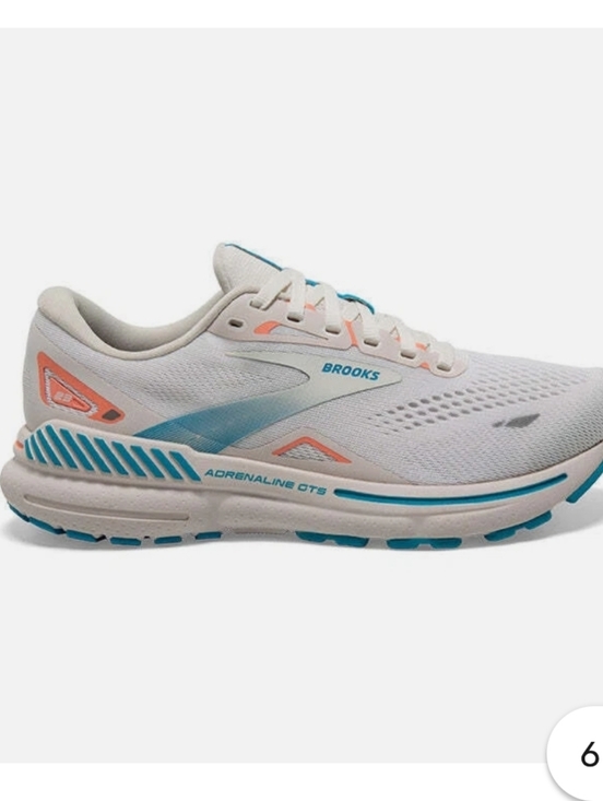 Brooks Shoes - Brooks Adrenaline GTS Women's Running Shoes - White, Teal, Coral
